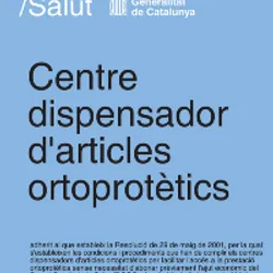 Ortopèdia PAO estandart del Catsalut