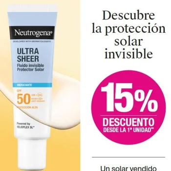 NEUTROGENA ULTRA SHEER 15% 1ªUNIDAD