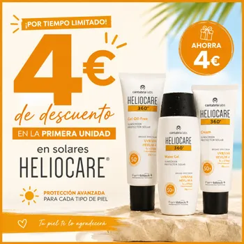 Protege tu piel este verano y ahorra 4 € en tu primer Heliocare