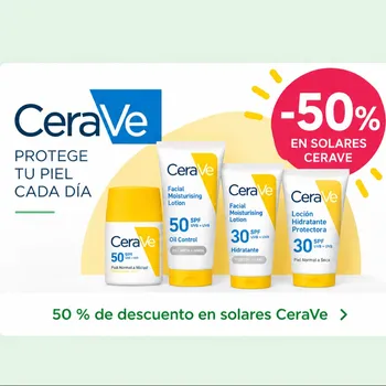 ¡50 % de descuento en solares CeraVe!