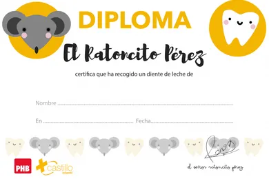 Diploma Ratoncito Pérez