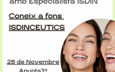 Taller de cura facial amb ISDINCEUTICS
