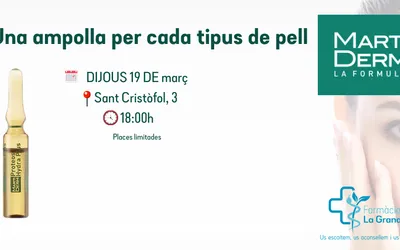Taller MartiDerm: una ampolla per a cada tipus de pell