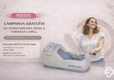 Campanya gratu&iuml;ta de densitometria &ograve;ssia a la Farm&agrave;cia Capell