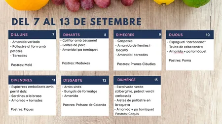 Menú setmanal
