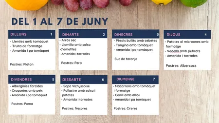Menú setmanal