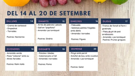 Menú setmanal
