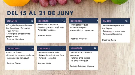 Menú setmanal