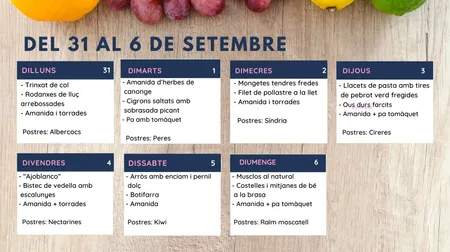 Menú setmanal
