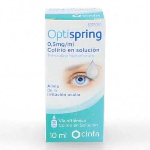 Optispring 0,5 mg/ml colirio en solucion 1 frasco 10 ml