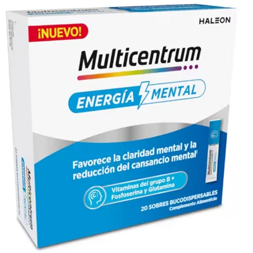 Multicentrum Energía Mental 20 Sobres Bucodispersables