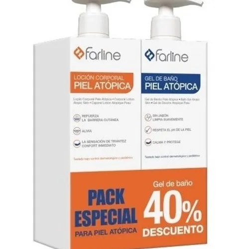 Pack Farline Piel atópica Gel de baño + Loción corporal
