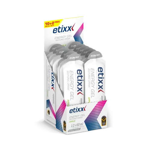 Gel energético isotónico 12x60ml - manzana