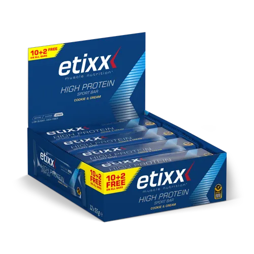 Barra alta en proteína 12x55g - galleta y crema