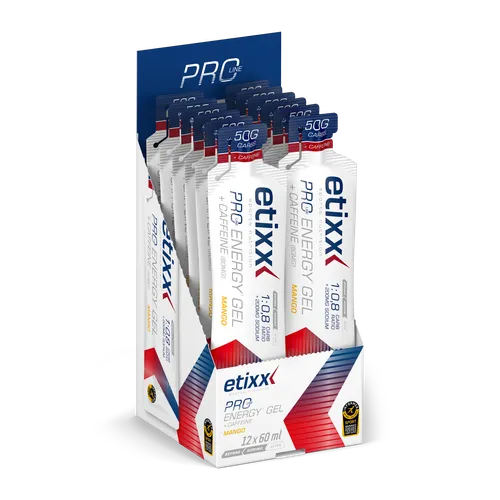 Pro line gel energético + cafeína 12x60ml - mango