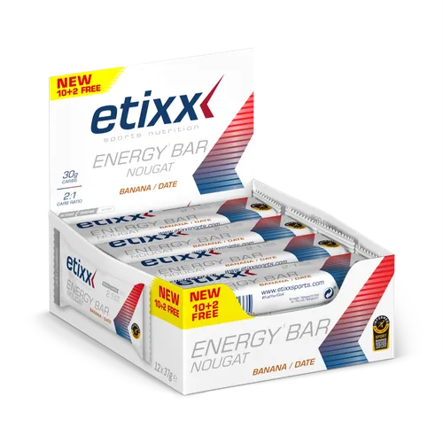 Barra energética turrón dátil plátano 12x37g