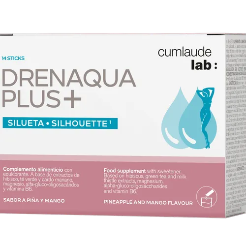 Cumlaude Drenaqua plus+ 14 Sticks Sabor Piña y Mango