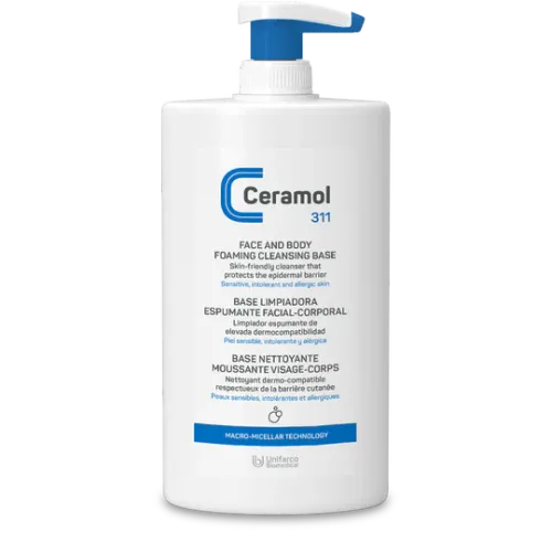 Ceramol base limpiadora espumante facial corporal 1 envase 400 ml