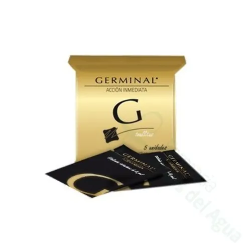 Germinal Toallitas Acción Inmediata, 5 Toallitas con 1,5ml