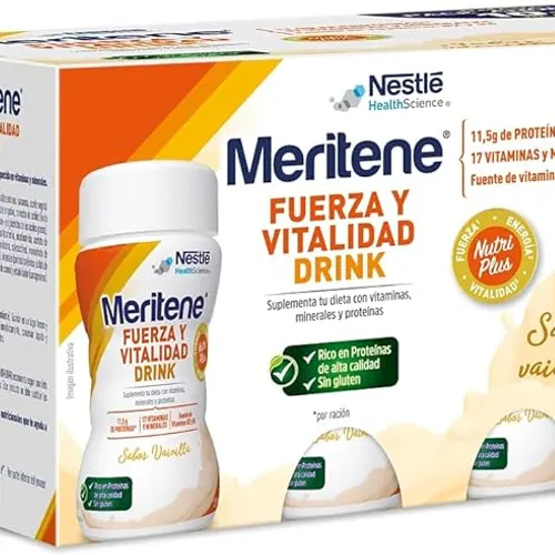 Meritene fuerza y vitalidad drink pack vainilla 10+2