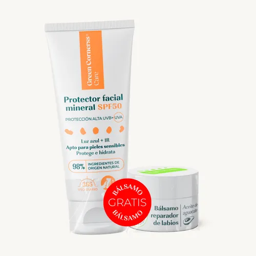 Pack Protector facial + bálsamo gratis Green Cornerss