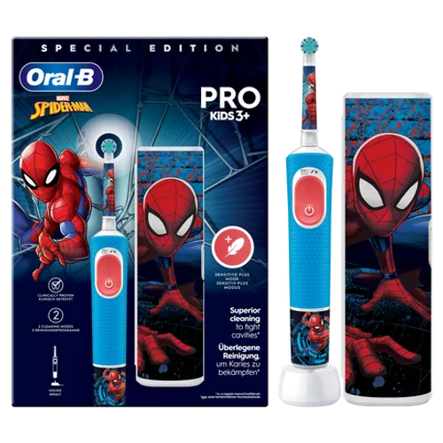 Oral-B Pro Kids Spiderman Cepillo Eléctrico con 1 Recambio