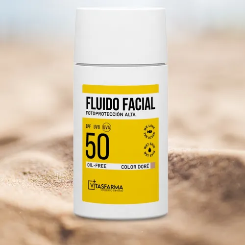 Fluido facial SPF 50+ doré 50 ml Vitasfarma Roberto Gimeno