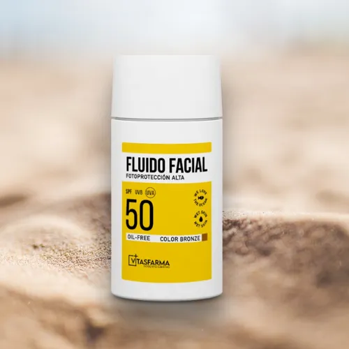 Fluido facial SPF 50+ color bronze 50 ml Vitasfarma Roberto Gimeno