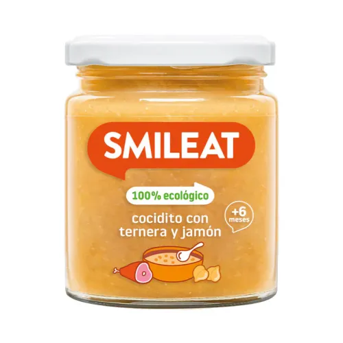 Smileat Tarrito Cocidito con ternera y jamón 230 g