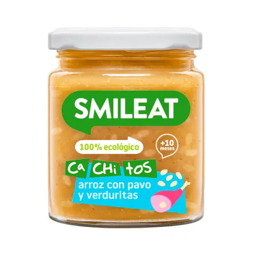Smileat Tarrito de Cachitos arroz con pavo y verduritas 230 g