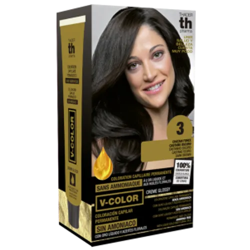 Kit Tinte en casa TH pharma 3 castaño oscuro