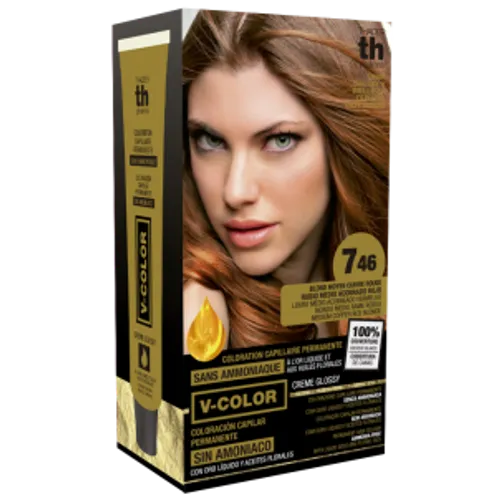 Kit Tinte en casa TH pharma 746 rubio medio cobre rojo