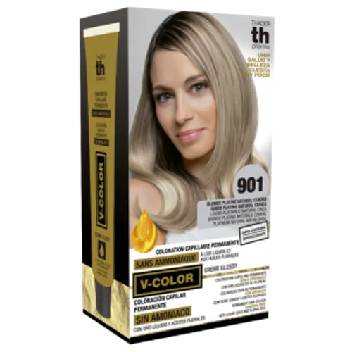 Kit Tinte en casa TH pharma 901 rubio platino natural ceniza