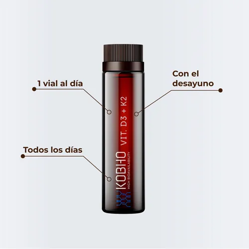 Kobho Vitamina D3 + K2 20 viales