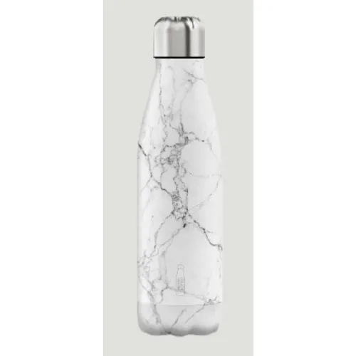 Ampolla acer reciclat 500 ml - marbre blanc