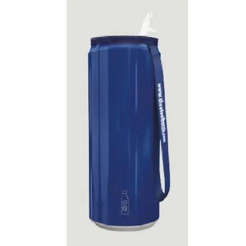 Llauna acer reciclat 450 ml - blau