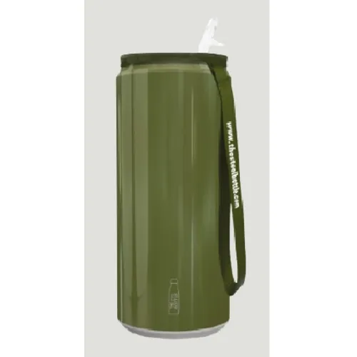 Llauna acer reciclat 450 ml - verd militar