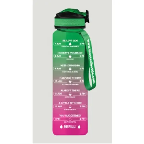 Ampolla 1l tritán bpa free - rosa i verd