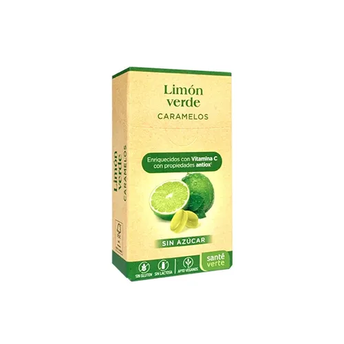 Santé Verte Caramelos Limón Verde Caja 35g