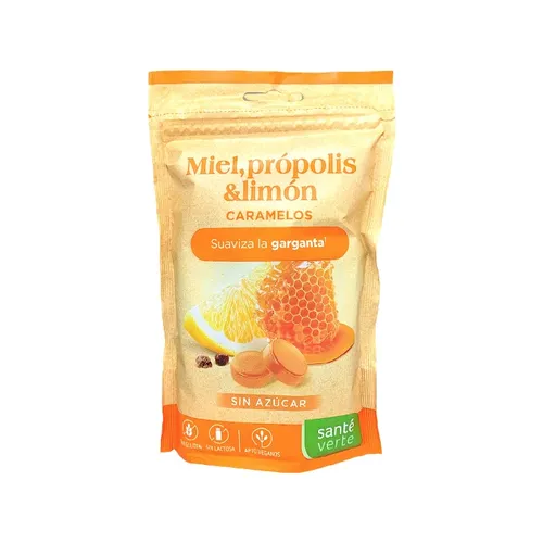 Santé Verte Caramelos Miel, Própolis y Limón Bolsa 60g