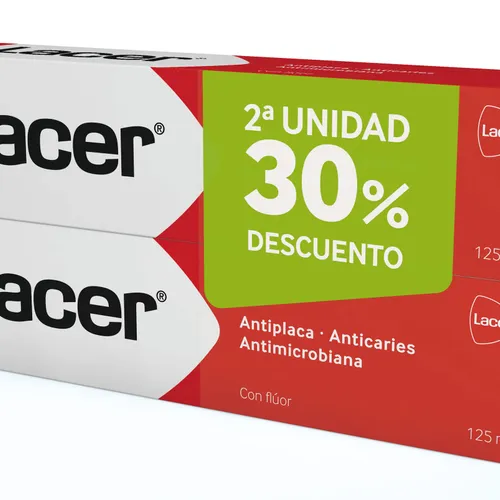 Lacer pasta diario anticaries duplo 2x125 ml