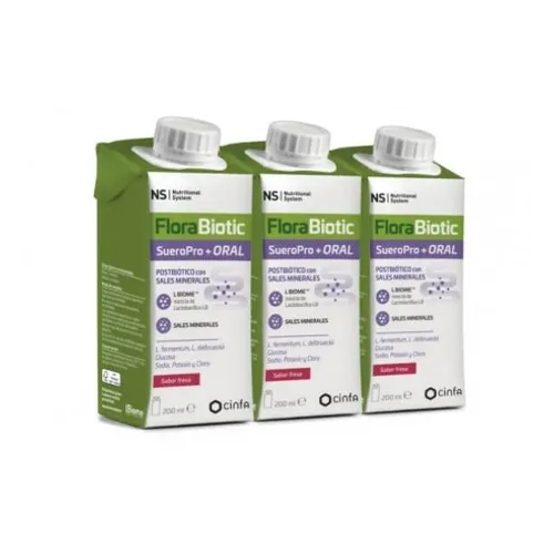 Ns florabiotic sueropro+ oral 1 envase 200 ml sabor fresa