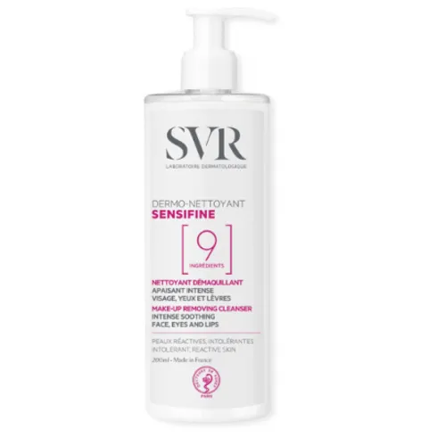 Svr sensifine dermo limpiador desmaquillante rostro ojos y labios 400 ml