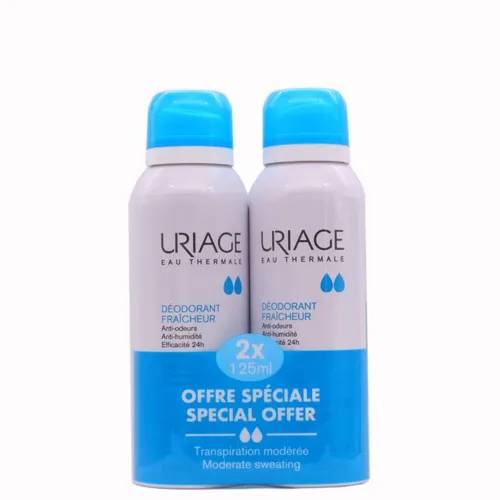 Uriage desodorante frescor 125ml x2