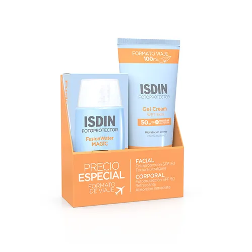 Isdin fotoprotector pack facial fwm 50ml + gel crema 100ml