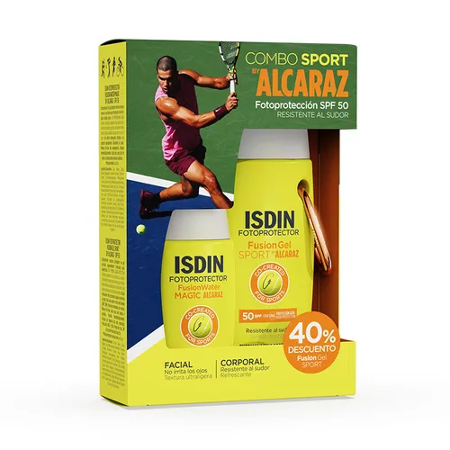 Isdin fotoprotector sport by alcaraz pack fwm+gel sport dto 40%