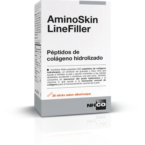 Nhco aminoskin linefiller 20 sticks 12 g sabor albaricoque