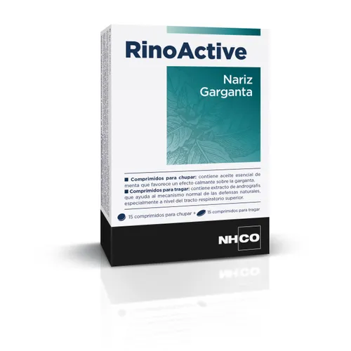 Nhco rinoactive 15 comprimidos para chupar + 15 comprimidos para tragar