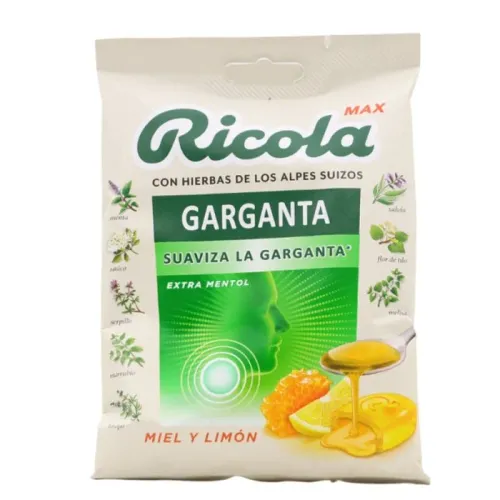 Ricola max bolsa miel y limón 70 GR