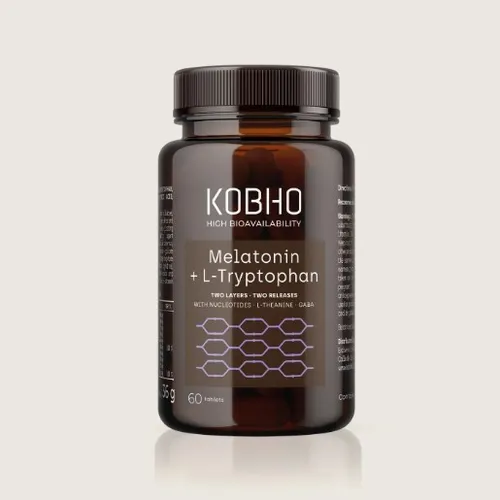 Kobho Melatonina + L-Triptófano 60 Cápsulas